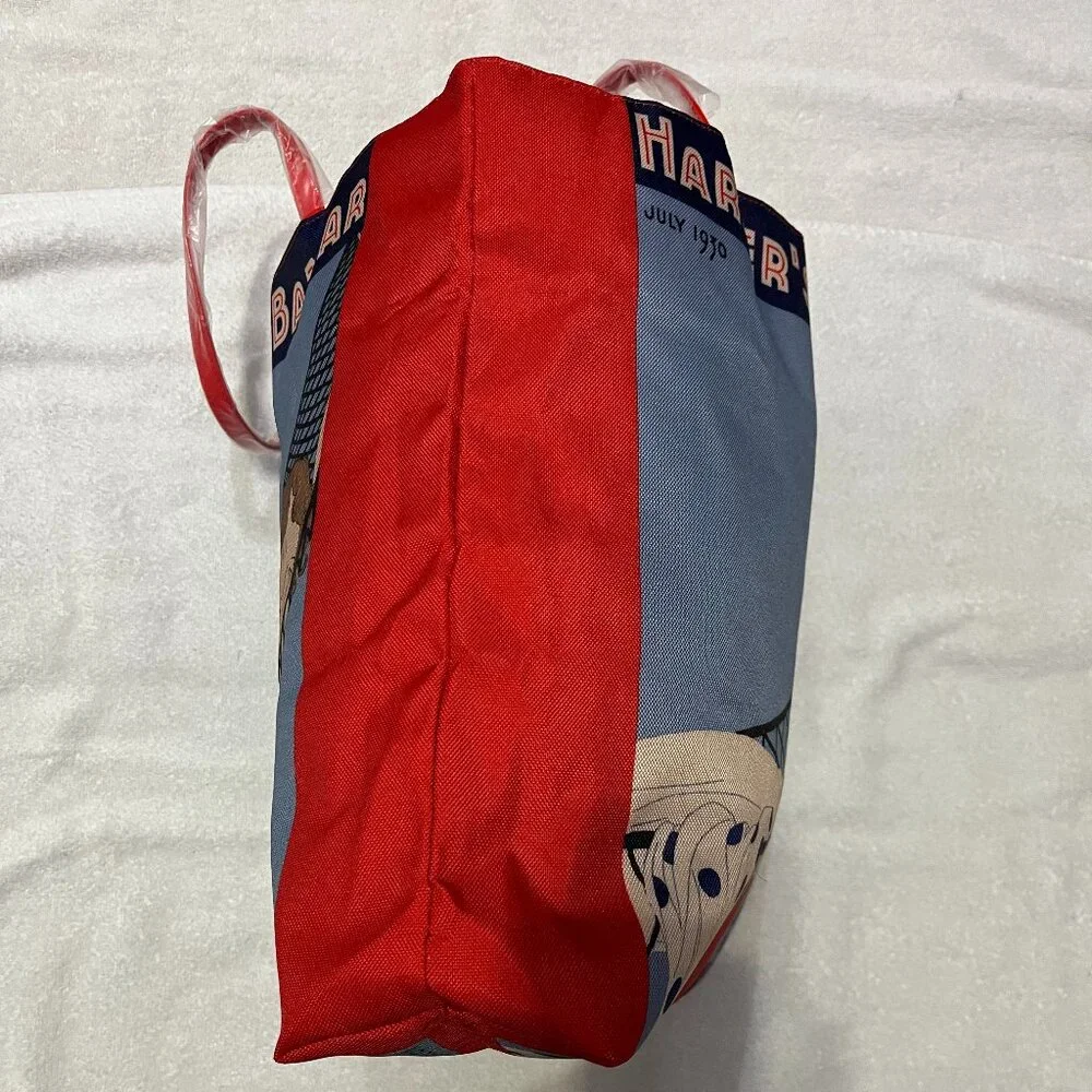Estee Lauder Harper's Bazaar Summer Fashion Numbers Orange &‎ Blue Tote Bag